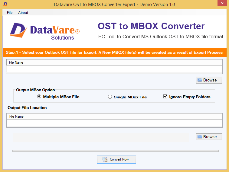 DataVare OST to MBOX Converter Expert software