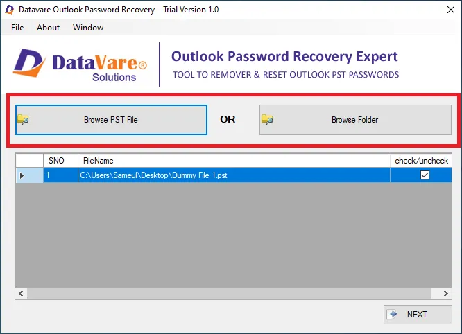 How To Recover Outlook PST Password With Datavare Software