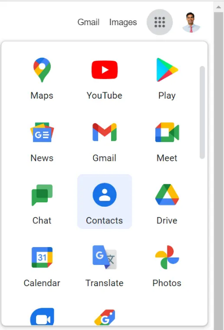 select-google-contacts