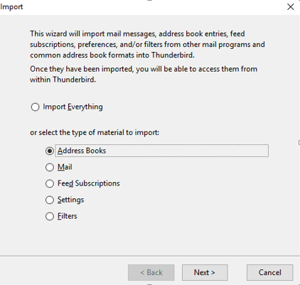 import contacts to outlook address book