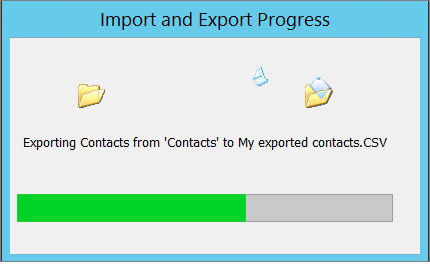 Import & Export Progress