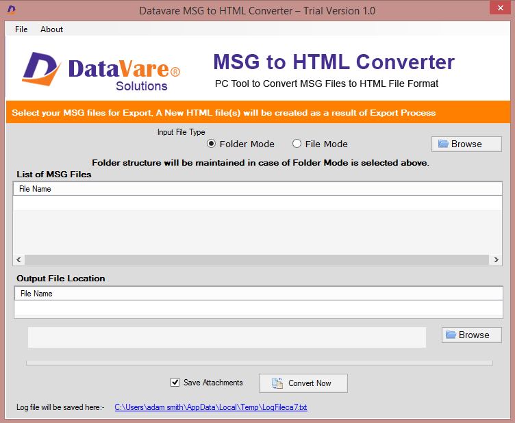 MSG a HTMl